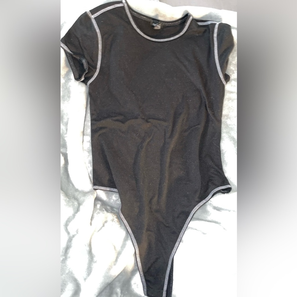 Medium Black and white body suit worn once